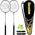 Senston 2 Piece Badminton Racket Set Carbon Fiber Badminton Racket - Includes 1 Carrying Bag