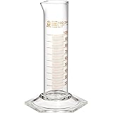 BRAND メスシリンダー 短型 100mL 42038