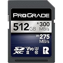 Amazon | ProGrade Digital SDXC UHS-II V90 IRIDIUM 512GB メモリー