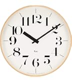 Amazon.co.jp: レムノス Lemnos 掛け時計 電波時計 RIKI CLOCK RC WR08