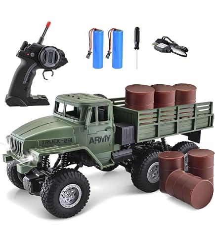 Amazon.co.jp: Hylukon リモコンカー ラジコン ミリタリートラック 1