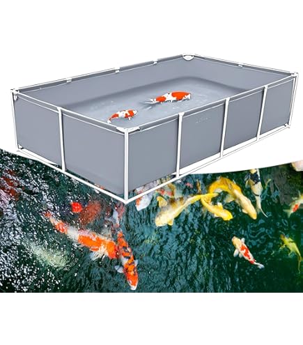 Amazon | コンテナで錦鯉の飼育施設大型水槽自宅池ラウンド