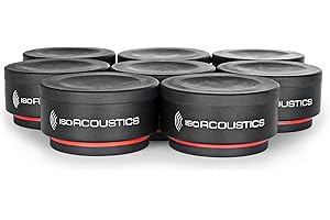IsoAcoustics Iso-Puck Series Acoustic Isolators (Iso-Puck Mini, 6 lbs max/Unit, 8-Pack)