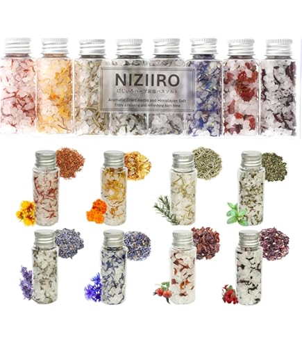 Amazon | ××［NIZIIRO］にじいろアロマバスソルト〈エプソムソルト〉8