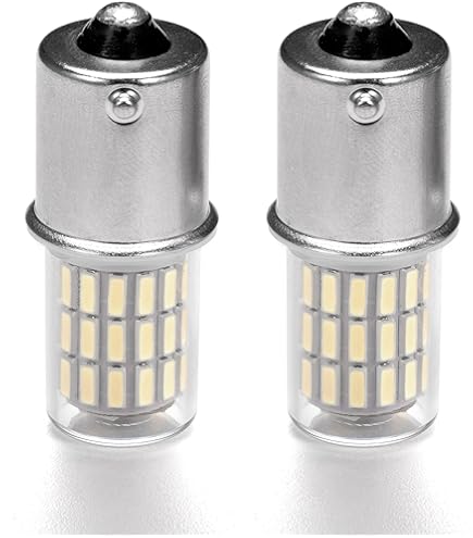 SDRZJX 4PCS BA15S 3W LED Bulbs 12-24V AC/DC Wide Voltage Replacement for 1156 Bulb