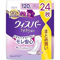 Amazon.co.jp: ウィスパー うすさら吸水 100cc 20枚 (尿漏れ