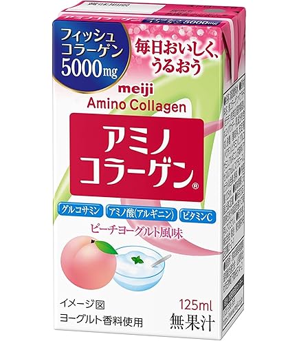 Amazon | 森永製菓 おいしいコラーゲンドリンク 125ml 36本 ピーチ味