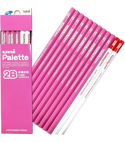 鉛筆画「Feeling pink」　B5大サイズ 三菱鉛筆（UNI） 多機能ペン2024年限定 ジェットストリーム MSXE-LS-05