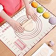 ProAussie Large Silicone Baking Mat for Rolling Dough (40cmx60cm) Pastry Mat with Measurements Extra Thick Non Stick Fondant 