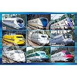 エポック社 100ラージピース ジグソーパズル のりもの 鉄道 進め! 新幹線 (26×38cm) 26-806 のり付き ヘラ付き 点数券付き EPOCH
