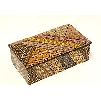 Amazon | 寄木細工 寄木8寸2段宝石箱 小寄木 | 民芸品 | おもちゃ