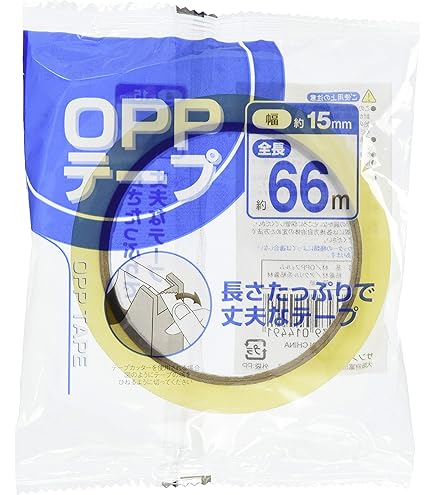 Amazon | サンノート OPPテープ 15mm 5巻入×12個 1451