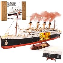 Amazon | Rolife 立体パズル 3D木製パズル タイタニック号 モデル LED