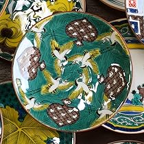 Amazon | 和座の蔵 お皿 おしゃれ 九谷焼 名品 豆皿 古九谷青手鶴 
