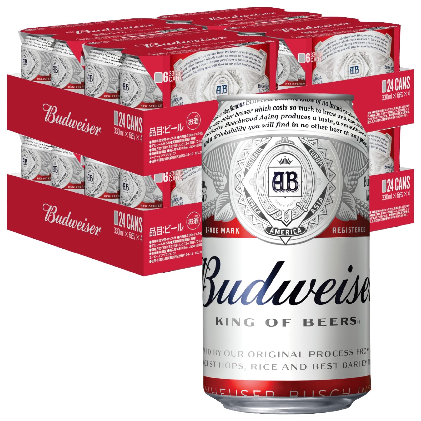 【本日最終日】【ブラックフライデー】【7,376円】 バドワイザー ラガービール 350ml×48本 【送料無料】