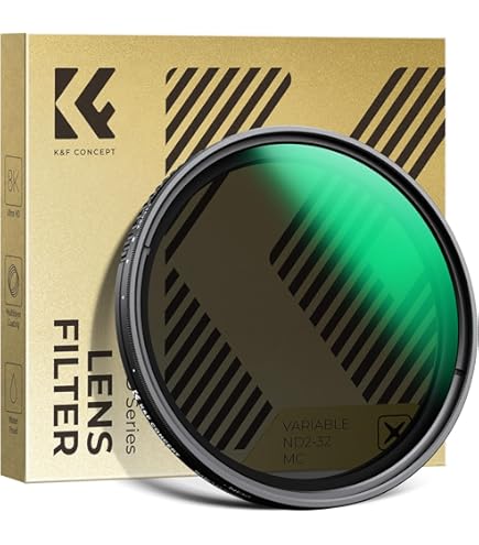 Amazon | K&F Concept NANO-X 可変NDフィルター 58mm ND2~ND32 KF