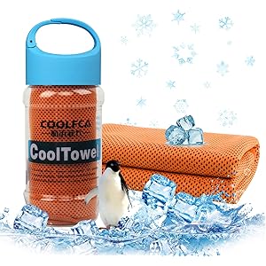 Greatever【2020紫陽花限定色】カンタンに暑中症対策 超冷感タオル 極冷iceタオル ボトル携帯 持ち運び大便利 UVカット 御湯でも数回振ると5秒冷却 タオル スポーツタオル ひんやり タオル 運動会 スポーツ アウトドア 夏フェス 炎天下作業など 8色展開