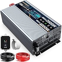 Amazon.co.jp: ROARBATT 12V 2000W インバーター 正弦波 瞬間最大4000W