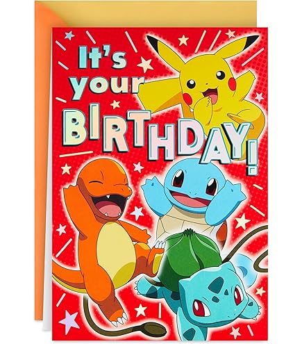Amazon | Hallmark (ホールマーク) ポケモン バースデーカード 子供用