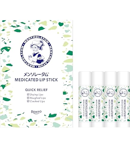 Amazon.co.jp: 《セット販売》 ロート製薬 メンソレータム 薬用リップ