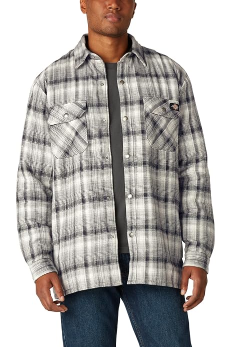 Micro Fleece Quilted Shirt Jacket 