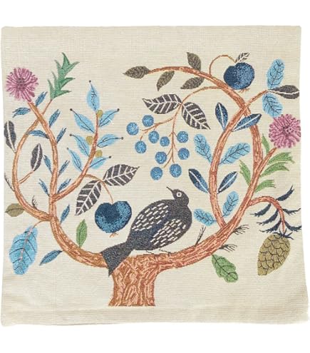 新品　松尾ミユキ　クッションカバー　フォレスト　45×45cm　バード　鳥　とり 新品 松尾ミユキ クッションカバー フォレスト 45×45cm バード