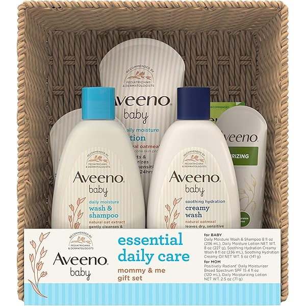 Amazon | Aveeno Baby Gift Set, Daily Care Essentials Basket