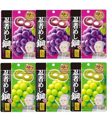 Amazon | 【まとめ買い4袋】忍者めし 鋼 鋼のメンタル ピーチ味 45g×4