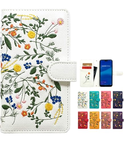 Amazon.co.jp: [村上隆] 手帳型 スマホ ケース お花柄 Flower Flip
