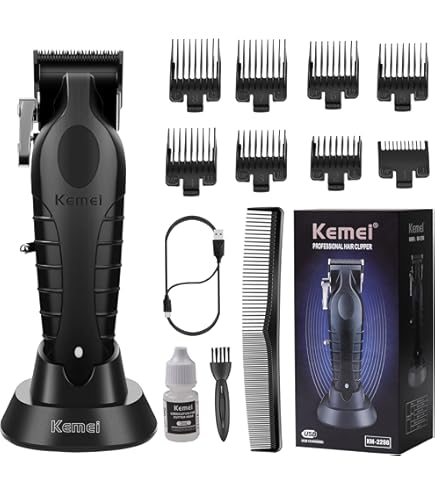 Amazon.co.jp: KEMEI プロフェッショナルヘアクリッパー 男性用
