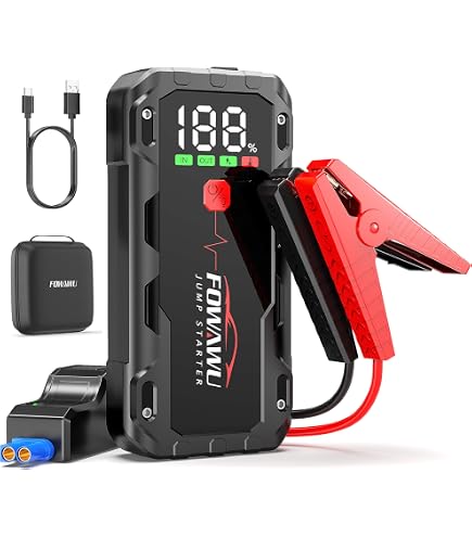 Amazon | FEIKFEIZ ジャンプスターター 電流9000A 大容量 26800mAh 12V