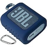 JBL GO3 GO 3 Bluetooth ポータブルスピーカー 専用保護収納 シリコンケース- Aenllosi (ブルー)