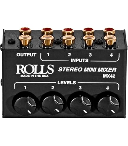 Amazon | Rolls PM59 デュアルパーソナルモニターアンプ | DJミキサー