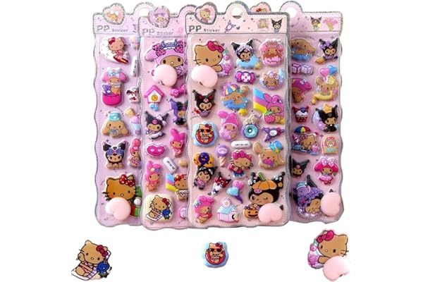 Minarena おしりぷにぷにシール 4セット おしり 立体ぷっくり触感 お尻シールぷにぷに 手芸用品 DIY用 手帳用 ノート・スマホ・ウォーターボトル装飾用 貼り付け可能 子供 女の子 贈り物 (E) [並行輸入品]