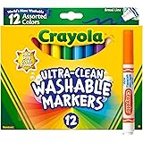 クレヨラ (Crayola) マーカー 水で落とせるマーカーペン 12色 太字 正規品 587812