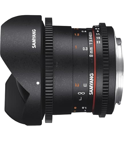 Amazon | SAMYANG 単焦点魚眼レンズ 8mm F3.5 キヤノン EF用 APS-C用