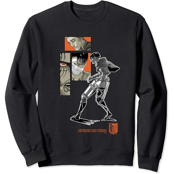 進撃の巨人 リヴァイ 獣 LOVELESS フード付きパーカー トレーナー 進撃