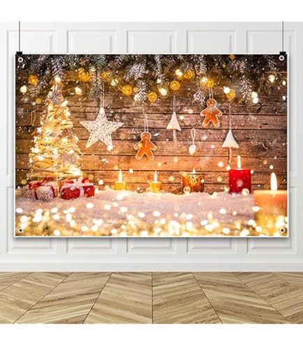 Amazon | Qinunipoto クリスマス Merry Christmas 写真撮影用 背景布