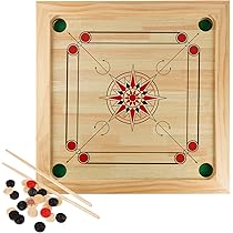 キャロムボード Amazon | Kalindri Sports Carrom Board Without Coins, Striker