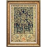 (14CT)大人用クロスステッチキットヴィンテージ、生命の木クロスステッチセット40X50cmプリントクロスステッチキット、刺繍パターンアートクラフト、壁の装飾用…