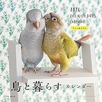 2026年カレンダー 鳥と暮らす インコ&オウム | 蜂巣 文香 |本