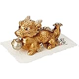 エールネット(Ale-net) 置物 開運 龍 縦6×横13.5×高さ8.5cm 昇運金龍 瀬戸焼