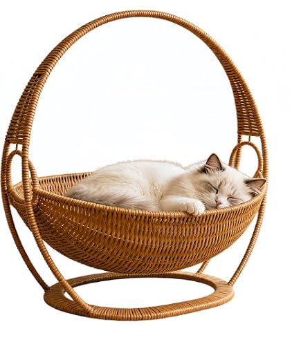 Amazon | 猫の家藤編みのゆりかごペット 夏用 ペット ハウス ペット