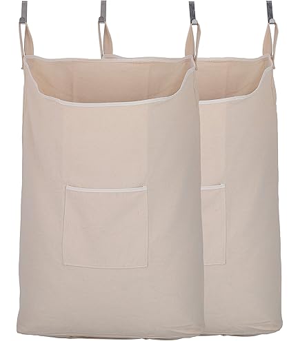 Jhua 3-Pack Laundry Sorter Replacement Bags - Large 48L Hamper Liners With Removable Handles - View #6