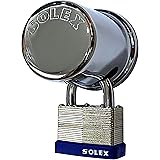 SOLEX 防犯用 ドア ノブ カバー ドアノブロック LM50ドア南京錠 [並行輸入品]