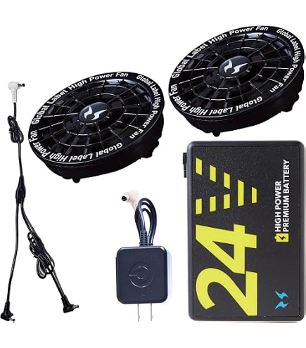 Amazon.co.jp: [サンエス] 空調風神服 新型 24V バッテリー セット