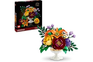 LEGO Botanicals Flower Arrangement Home Decor 10345 DIY Building Kit for Adults, Nature Gift for Plant-Lovers, Floral Display with Faux Hydrangeas, Peonies, Lilies and Bouvardia (1161 Pieces)