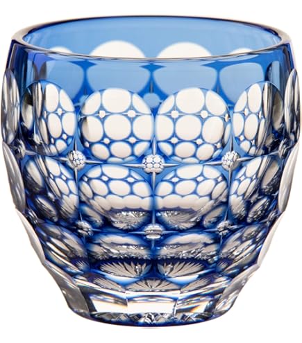 Amazon.co.jp: カガミクリスタル(Kagami) 冷酒杯 桜 赤 80cc 江戸切子