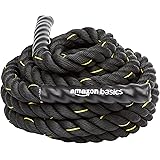 Amazon Basics Heavy Exercise Training Workout Battle Rope, 11.8 x 0.04 Meters, Black