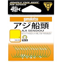 Amazon | がまかつ(Gamakatsu) アジ船頭 フック 緑 9号 釣り針